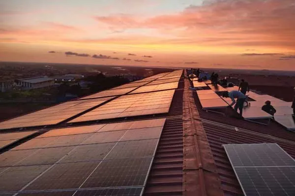 2.1 MW solar panel Africa