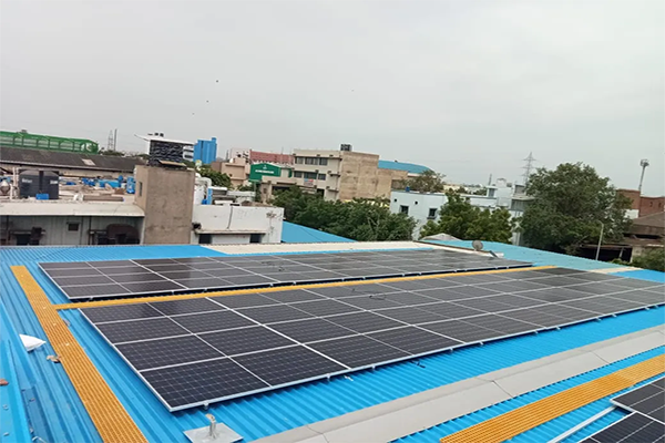 90 KW Solar Plant Vatva Ahmedabad