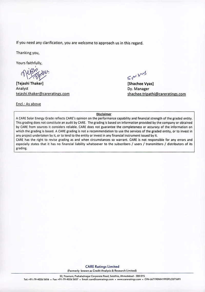 Grace Renewable Energy Limited